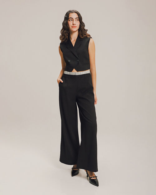 Pantalón Cintura Contraste